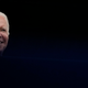 Joe Biden's head on a black background.
